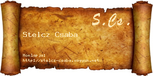 Stelcz Csaba névjegykártya