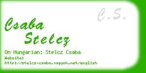 csaba stelcz business card